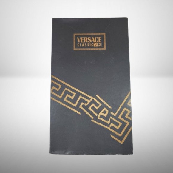 VERSACE CLASSIC V2 CABAL1 BLACK LEATHER LACE-UP MEN'S DRESS SHOES - SIZE: 9 - Picture 12 of 13